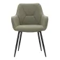 KRZESŁO VICENZA ZIELONE ZESTAW 2 SZT 58x63x85,5 cm